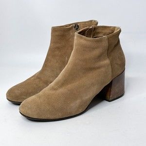 Alberto Fermani Ankle Boots Women’s 38/7 Gabriela Sahara Tan Suede Booties